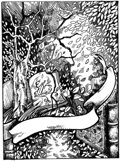 bookplate falling leaves